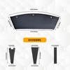 EcoNour 2 in 1 Car Seat Gap Organizer | Front Car Seat Crevice Storage Box | | Car Seat Gap Filler Helps to Reduce Distracted Driving & Holds Phones, Glasses, Keys (Red) | Adjustable Storage Pockets