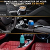 EcoNour 2 in 1 Car Steering Wheel Desk + Car Cup Holder Expander | Multipurpose Car Steering Wheel Desk Tray | Car Accessories Compatible with Most Regular Cup Holders