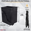 EcoNour 2 in 1 Car Steering Wheel Desk + Car Trash Bag | Travel Car Accessories | Multi-Use Hanging Car Garbage Bag