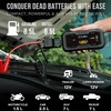 EcoNour 27″ Aluminum Snow Brush with Ice Scrapers for Car Windshield CS20 Car Battery Jump Starter – 2500A