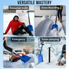 EcoNour 32″ Multipurpose Snow Shovel for Car Driveway Lightweight Aluminum | Shovel for Snow, Sand, and Garden Use | Heavy-Duty, Foldable 3-Piece Shovel for Car, Home, and Outdoors (Blue)(Blue)