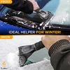 EcoNour 36″ 3 in 1 Extendable Pivoting Brush+Ice Scraper for Car Windshield | Telescoping 360° Snow Brush Pivoting Head | Window Ice Scraper for Snow Removal for Car, SUV, Truck Winter Car Accessories