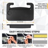 EcoNour 3-in-1 Steering Wheel Tray with Car Seat Gap Filler Organizer (1 Pack) | Food Table for Eating in Car | Laptop Desk, iPad Holder and Storage Box in-Between Seat Organizer | Car Accessories