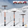 EcoNour 47″ Extendable Snow Brush and Ice Scraper Pivoting Squeegee | Aluminum Handle | Telescopic Snow Brush for Car and SUV Windshield with 270° , Roof & Windows Winter Car Accessories