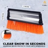 EcoNour 47″ Extendable Snow Brush and Ice Scraper Pivoting Squeegee | Aluminum Handle | Telescopic Snow Brush for Car and SUV Windshield with 270° , Roof & Windows Winter Car Accessories