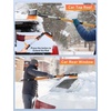 EcoNour 49″ Extendable Squeegee Snow Brush and Ice Scraper for Windshield | For Car Windows | 270° Telescopic Snow Broom with Pivoting Squeegee | Heavy Duty Car Snow Removal Tool for SUV, Truck & Car(Orange 55″)