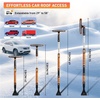 EcoNour 49″ Extendable Squeegee Snow Brush and Ice Scraper for Windshield | For Car Windows | 270° Telescopic Snow Broom with Pivoting Squeegee | Heavy Duty Car Snow Removal Tool for SUV, Truck & Car(Orange 50″)