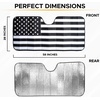 EcoNour Accordion Car Windshield Sun Shade for Trucks | Car Window Shades for Large SUVs & Pickups | UV Blocker Sun Visor for Interior Protection & Heat Control | XL (66 x 27 Inches)(Large-B/W)