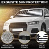 EcoNour Accordion Car Windshield Sun Shade for Trucks | Car Window Shades for Large SUVs & Pickups | UV Blocker Sun Visor for Interior Protection & Heat Control | XL (66 x 27 Inches)(Large-B/W)