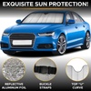 EcoNour Accordion Car Windshield Sun Shade for Trucks | Car Window Shades for Large SUVs & Pickups | UV Blocker Sun Visor for Interior Protection & Heat Control | XL (66 x 27 Inches)(Large-Grey)