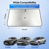 EcoNour Camoflage American Flag Windshield Sun Shade –240T Reflective Polyester Blocks 99% UV & Heat Protection | Patriotic Car Accessory Sedans, Hatchbacks, Small SUVs | Universal Fit (66″ x 34″)(Small)
