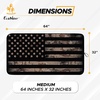 EcoNour Camoflage American Flag Windshield Sun Shade –240T Reflective Polyester Blocks 99% UV & Heat Protection | Patriotic Car Accessory Sedans, Hatchbacks, Small SUVs | Universal Fit (66″ x 34″)(Large)