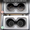 EcoNour Car Cup Coasters (2 Pack) + Car Seat Gap Filler | Automotive Car Accessories | Car Travel Accessories