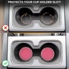 EcoNour Car Cup Coasters (2 Pack) + Car Seat Gap Filler | Cup Holder Accessories for Car | Car Travel Accessories