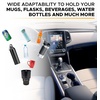 EcoNour Car Cup Holder Expander + Car Cup Coaster (2 Pack) with Push Start Button (1 Pack) | Stable Cup Holder for Car | Automotive Car Accessory