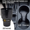 EcoNour Car Cup Holder Expander + Car Cup Coaster (2 Pack) with Push Start Button (1 Pack) | Stable Cup Holder for Car | Automotive Car Accessory