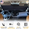 EcoNour Car Retractable Windshield Sun Shade | Aluminum Cloth Fabric Sunshade to Block 99% Sun Heat and UV | Car Sun Visor to Protect Car Interiors | Adjustable Universal Size | Fits for All Cars