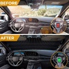 EcoNour Car Retractable Windshield Sun Shade | Aluminum Cloth Fabric Sunshade to Block 99% Sun Heat and UV | Car Sun Visor to Protect Car Interiors | Adjustable Universal Size | Fits for All Cars