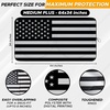 EcoNour Car Sun Shade Windshield B&W USA American Flag | 240T Foldable Reflector Material Sun Visor for SUV & Truck | Car Shade Sun Blocker with UV & Heat Protector | X-Large (64″ x 34″)