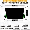 EcoNour Car Windshield Cover for Ice and Snow, Windshield Snow Cover with Side Mirrors Cover for Snow, Ice, UV Fits Most Cars, Trucks, Vans, SUVs, Black