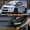 EcoNour Car Windshield Cover for Ice and Snow, Windshield Snow Cover with Side Mirrors Cover for Snow, Ice, UV Fits Most Cars, Trucks, Vans, SUVs, Black