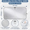 EcoNour Car Windshield Sun Shade + Car Window Screens for Camping (Pack of 2)