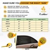 EcoNour Car Windshield Sun Shade + EcoNour Window Shades for Side Windows (Pack of 2)
