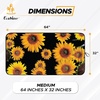EcoNour Car Windshield Sun Shade with Pouch Bag (Sunflower) | Front Window Sun Protector for UV Rays | Car Interior Accessories Fits Small Sedans, Mini SUVs & Hatchbacks | Medium (64″x 32″)