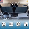 EcoNour Car Windshield Sun Shade with Storage Pouch | Durable 240T Material Car Sun Shade for UV Rays | Car Interior Accessories | Medium (64 inches x 32 inches)