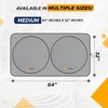 EcoNour Car Windshield Sun Shade with Storage Pouch | Front Window Sun Protector for UV Rays & Sun Heat | Car Interior Accessories Fits Small Sedans, Mini SUVs and Hatchbacks | Medium (64×32 inches)