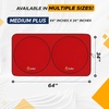 EcoNour Car Windshield Sun Shade with Storage Pouch, Durable 240T Material Car Sun Visor for UV Rays, Sun Heat Protection, Car Interior Accessories for Sun Heat, Medium Plus (64 in x 34 in)