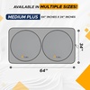 EcoNour Car Windshield Sun Shade with Storage Pouch, Durable 300T Material Car Sun Visor for UV Rays, Sun Heat Protection, Car Interior Accessories for Sun Heat, Medium Plus (64 in x 34 in)