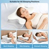 EcoNour Cervical Neck Pillow for Sleeping | Ergonomic Memory Foam Pillows for Neck and Shoulder Pain | Contour Pillow for Side Sleeper Pillow | Orthopedic Neck Support Pillow | Stomach Sleeping Pillow
