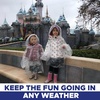 EcoNour Clear Rain Ponchos Family Pack | Emergency Clear Ponchos with Hood for Kids & Adults | Perfect for Disney World(Transparent (3 Kids /3 Adults))