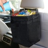 EcoNour Cup Coaster Black (2 Pack) + Trash Bag | Blue Push Start Button Bling (1 Pack) | Waterproof and Leakproof Interiors