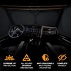 EcoNour Detachable Semi-Truck Sun Shade for Windshield and Side Windows | 500T Polyester Maximum Coverage to Block UV/Sun Heat Rays | Best for Semi, Commercial & Big Rig