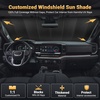 EcoNour Foldable Sun Shade Fit for Tesla Model 3/Y 2017-2024 2025 2026 | Accordion Windshield Sun Shade, Front Car Window Shades Sun Visor, Blocks UV Rays & Heat, Car Accessories(For BMW X5 2019-2026)