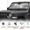 EcoNour Foldable Sun Shade Fit for Tesla Model 3/Y 2017-2024 2025 2026 | Accordion Windshield Sun Shade, Front Car Window Shades Sun Visor, Blocks UV Rays & Heat, Car Accessories(For Jeep Wrangler)