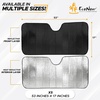 EcoNour Foldable Sun Shade Fit for Tesla Model 3/Y 2017-2024 2025 2026 | Accordion Windshield Sun Shade, Front Car Window Shades Sun Visor, Blocks UV Rays & Heat, Car Accessories(For Jeep Wrangler)