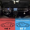 EcoNour Foldable Sun Shade Fit for Tesla Model 3/Y 2017-2024 2025 2026 | Accordion Windshield Sun Shade, Front Car Window Shades Sun Visor, Blocks UV Rays & Heat, Car Accessories(For Jeep Wrangler)