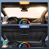 EcoNour Foldable Sun Shade Fit for Tesla Model 3/Y 2017-2024 2025 2026 | Accordion Windshield Sun Shade, Front Car Window Shades Sun Visor, Blocks UV Rays & Heat, Car Accessories(For Ford Expedition 2018-2025)