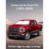 EcoNour Ford F150 Windshield Sun Shade 2021-2024 2025 2026 | Custom Fit Sunshade for Lariat, King Ranch, Platinum, XL, XLT, Limited, Raptor Front Windshield Sunshade, Car Accessories