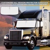 EcoNour Front Windshield & Side Window Sunshade for Freightliner Cascadia | Custom Fit 2018-2024 2025 | Semi-Truck, Commercial & Big Rig Truck Sun Shade | Foldable Sun Protector Privacy Cover
