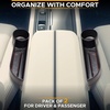 EcoNour Gap Filler with Cup Holder + 2 in 1 Steering Wheel Desk | Multifunctional Car Accessory | Steering Wheel Tray