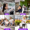 EcoNour Gel Seat Cushion for Long Sitting (Large & Thick) – Pressure Relief Honeycomb Support for Back, Sciatica, Coccyx, Hip & Tailbone Pain | Seat Pad for Office Chair, Wheelchair & Car(Purple)