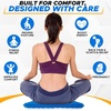 EcoNour Gel Seat Cushion for Long Sitting (Large & Thick) – Pressure Relief Honeycomb Support for Back, Sciatica, Coccyx, Hip & Tailbone Pain | Seat Pad for Office Chair, Wheelchair & Car(Blue)