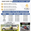 EcoNour Jeep Wrangler Windshield Sunshade + EcoNour Car Window Screens for Camping (Pack of 2)