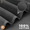 EcoNour Luxury 4-Pack White Turkish Cotton Bath Towels, 550 GSM 100% Cotton – 27×54 Inch, Ultra Soft, Quick Dry & Highly Absorbent for Bathroom, Gym & Travel(Dark Grey)