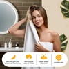 EcoNour Luxury 4-Pack White Turkish Cotton Bath Towels, 550 GSM 100% Cotton – 27×54 Inch, Ultra Soft, Quick Dry & Highly Absorbent for Bathroom, Gym & Travel(White)