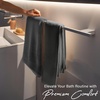 EcoNour Luxury 4-Pack White Turkish Cotton Bath Towels, 550 GSM 100% Cotton – 27×54 Inch, Ultra Soft, Quick Dry & Highly Absorbent for Bathroom, Gym & Travel(Dark Grey)
